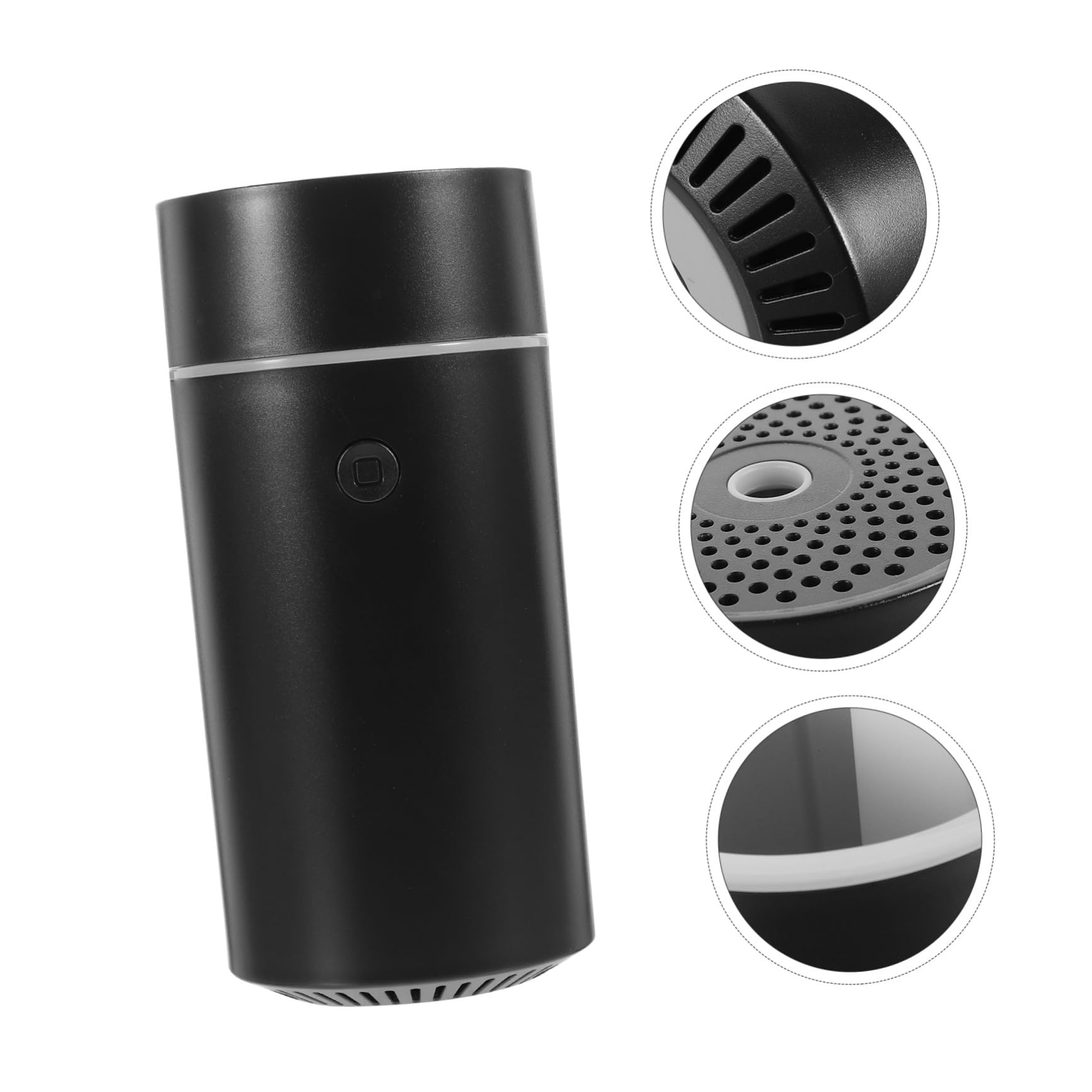 Diffusore Profumo Portatile per Auto USB Ricaricabile Mini Umidificatore Essenziale per Ambienti Piccoli Design Compatto Nero per Ufficio e Camera