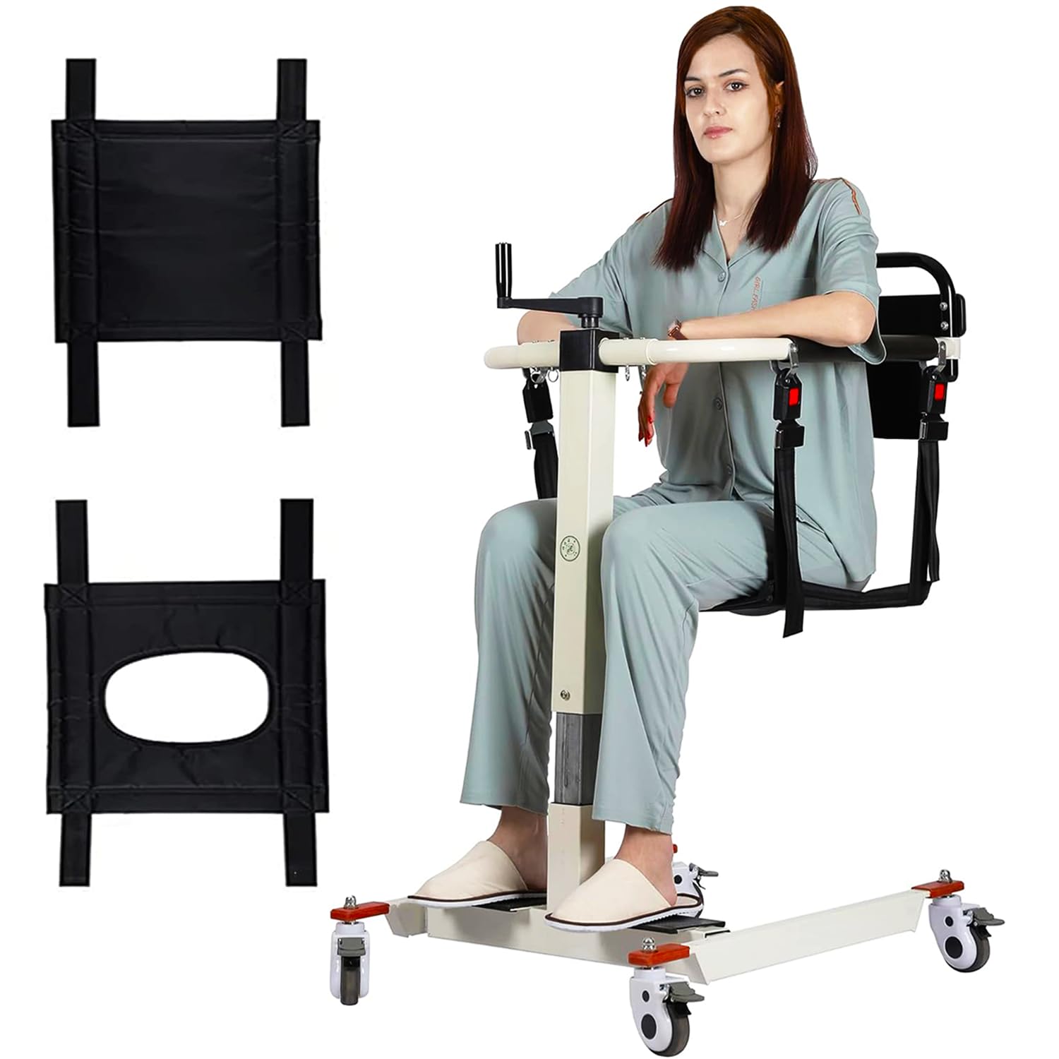 Silla de transferencia de pacientes, silla de ruedas elevadora de pacientes para el hogar y el coche, silla elevadora portátil para pacientes, silla de ruedas para el hogar, discapacitados y ancianos