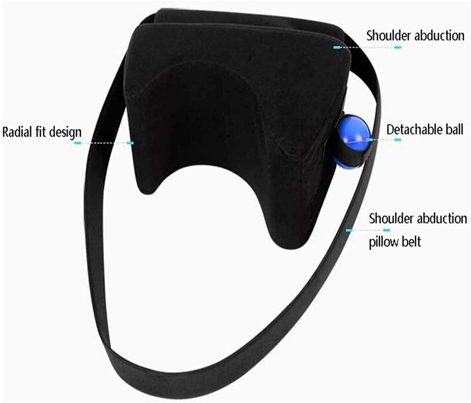 Soportes para Brazos, Coderas con Almohada y Bola Inmovilizador de Hombro Rotor Cuff Sling Inmovilizador Brace para dislocación o subluxación de Hombro