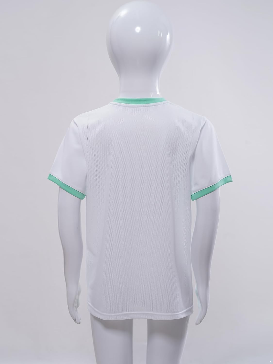 Kaerm Kids Soccer Jerseys Soccer Football Team Uniforms Short Sleeve Gym Workout Athletic T-Shirts Top