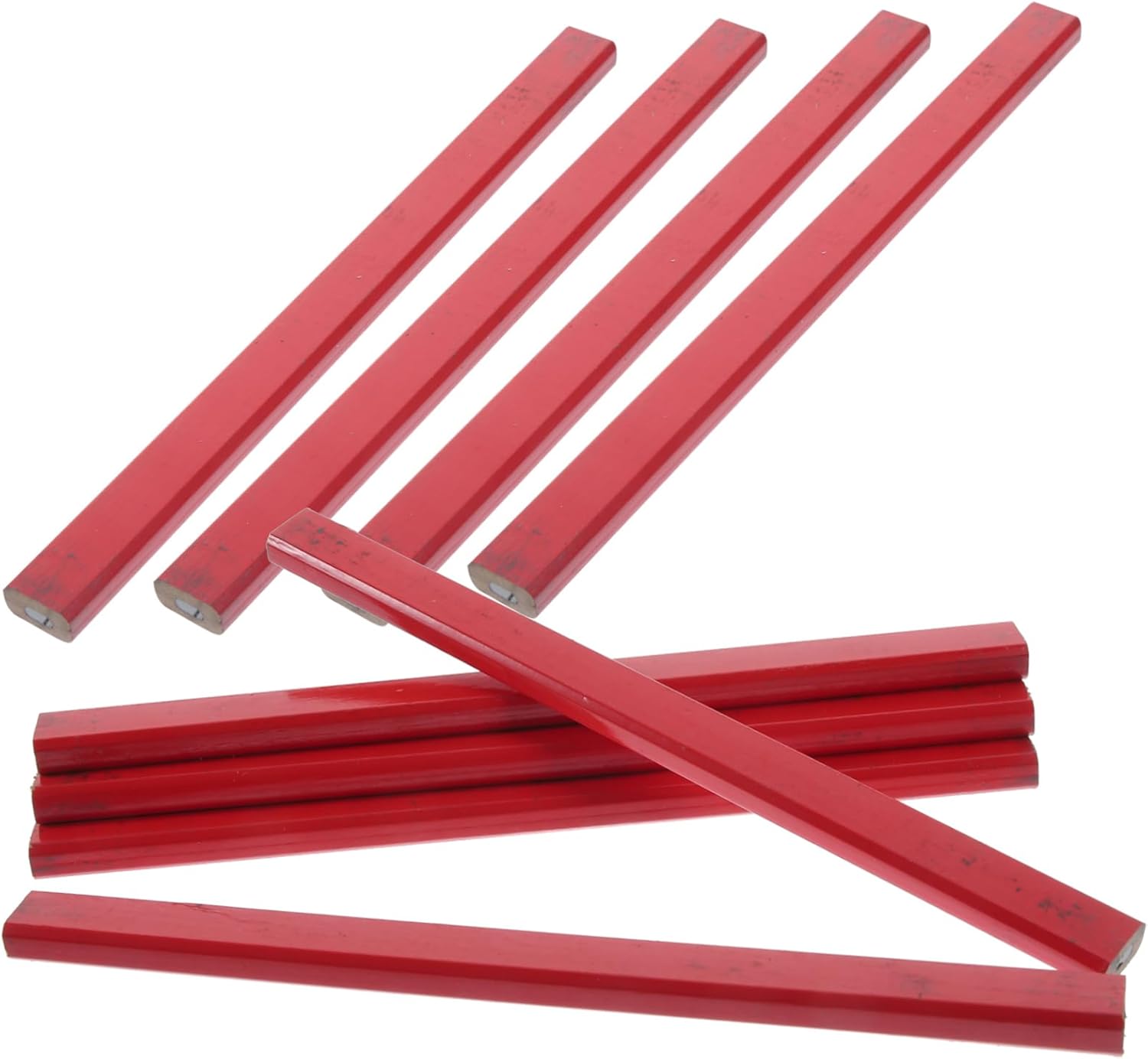 DOITOOL 100pcs Carpenter Pencils Octagonal Wooden Marking Pencils for Woodworking and Resilient Design for Construction Drafting and Drawing Projects