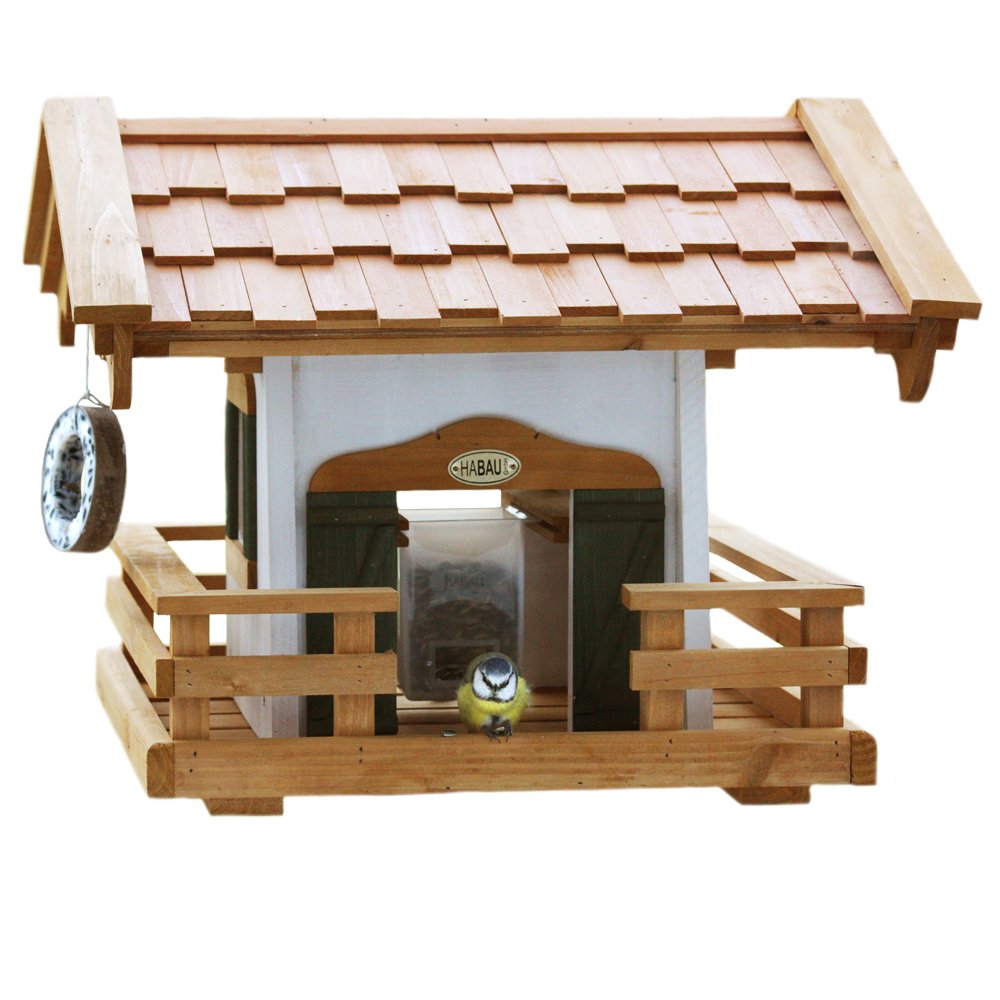 Habau 1795 Vogelhaus Schwarzwald mit Silo und Ständer