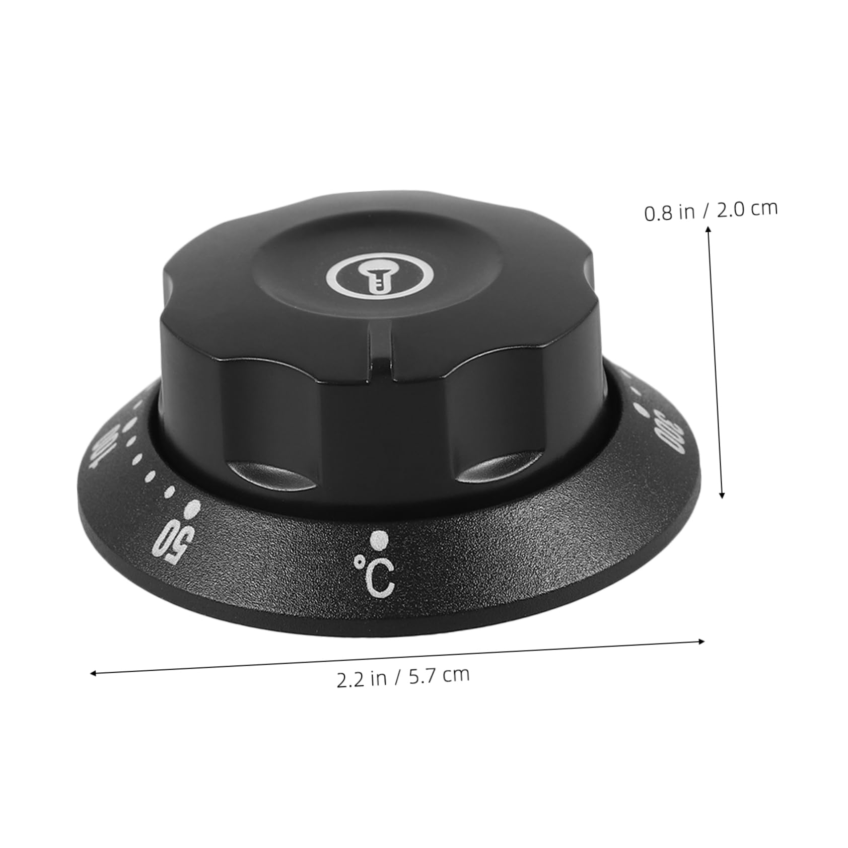 IMIKEYA 4 Pièces Couvercle Du Bouton Du Thermostat À Température Contrôlée Thermique Bouton Du Four Congélateur De Contrôle De Gamme Thermomètres Thermomètre De Four Black Plastique