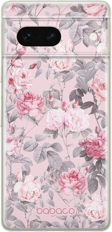 BABACO ERT Group Mobile Phone case for Google Pixel 7 Original and Officially Licensed Pattern Flowers 054 optimally adapted to The Shape of The Mobile Phone, case Made of TPU