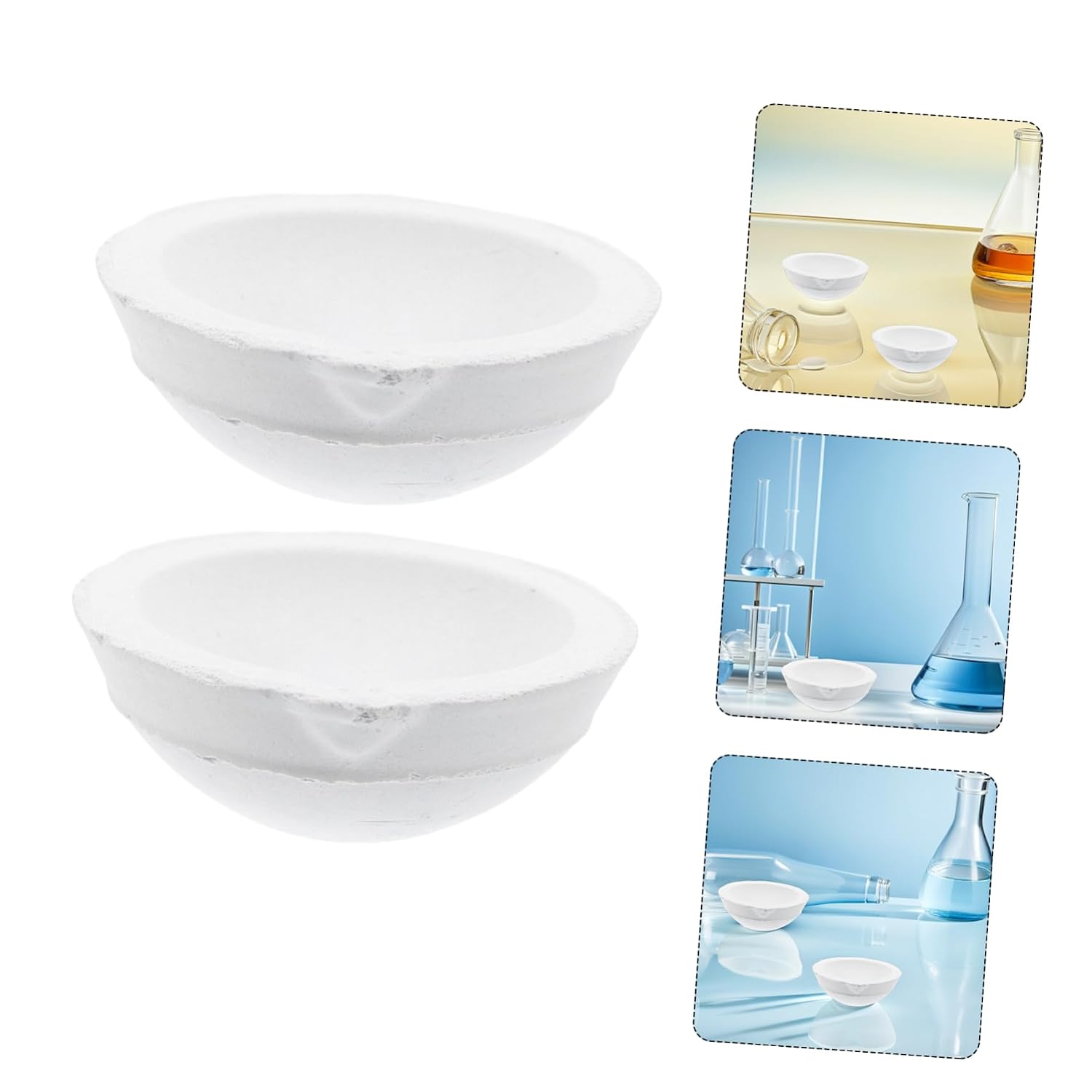 Ciieeo 2sets 2pcs Evaporating Dish Laboratory Evaporating Bowls with Surface Area for Efficient Heating and Evaporation and Lab Use 2pcs*2