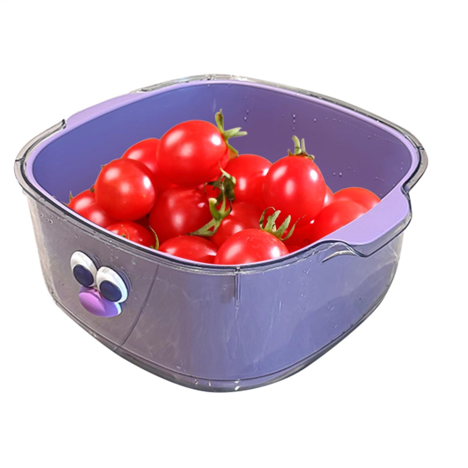Juego de coladores de cocina 2 en 1 para drenaje de alimentos, colador de doble capa para lavar frutas y verduras, perfecto para limpieza de pasta, arroz, ensalada y bayas