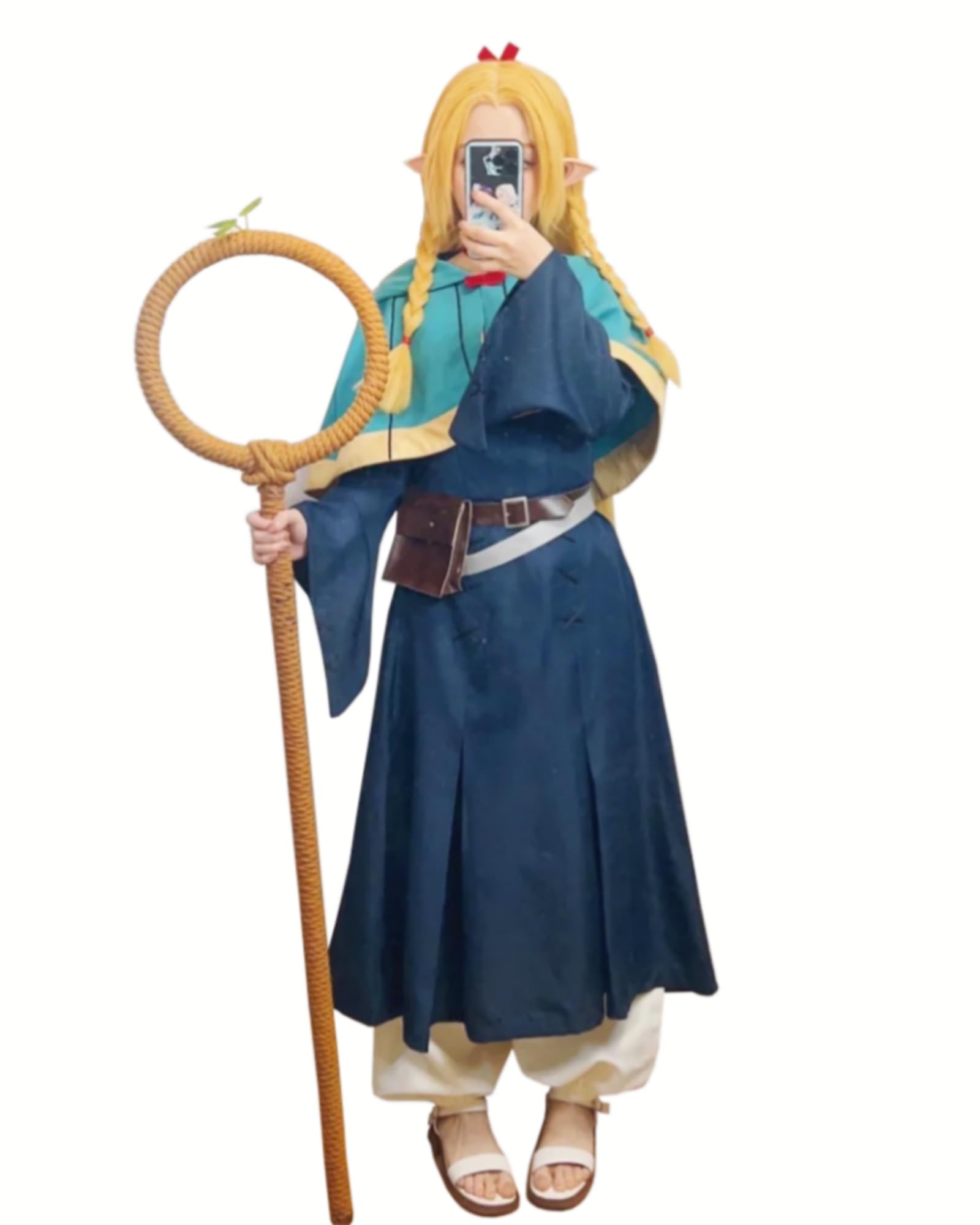 Delicious in Dungeon Marcille Cosplay Disfraz para Marcille in Delicious in Dungeon Anime Cosplay Halloween Disfraz XXL - 2X Grande