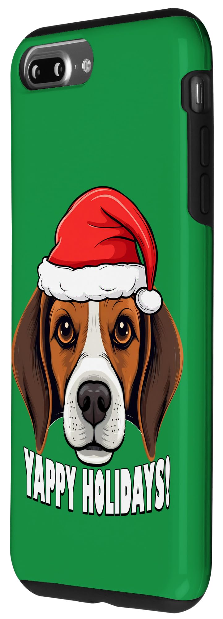 iPhone 7 Plus/8 Plus Beagle Christmas Yappy Holidays Funny Santa Dog Case - Image 2