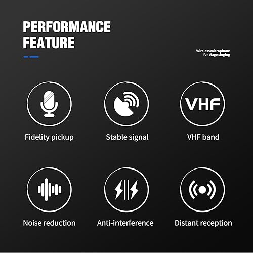 Miniatura 2 de D Debra Sistema de micrófono inalámbrico Audio Dual Micrófono de mano dinámico inalámbrico con receptor recargable, para cantar karaoke, boda, DJ,