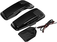 Vista 7 de TCT-MT - Tapas de alforja dura extendida de 5 pulgadas con altavoces de 5 x 7 pulgadas, compatibles con Harley 1993-2013 Touring modelos FLT, FLHT