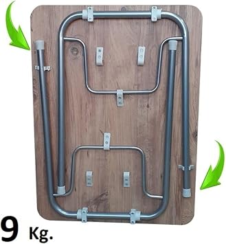 Depolife Pratik Katlanır Ayak Mutfak Yemek Masası Balkon Ders Çalışma Piknik Masa 60X90Cm Ceviz