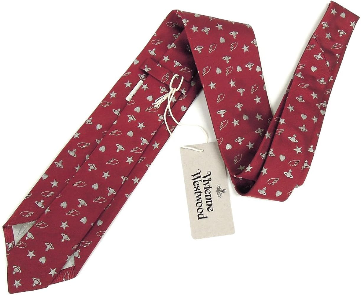【美品✨】ヴィヴィアンウエストウッド ネクタイ オーブ柄 ハート 総柄 銀 赤 Amazon | ヴィヴィアン ウエストウッド ネクタイ 10049-H232 レッド系