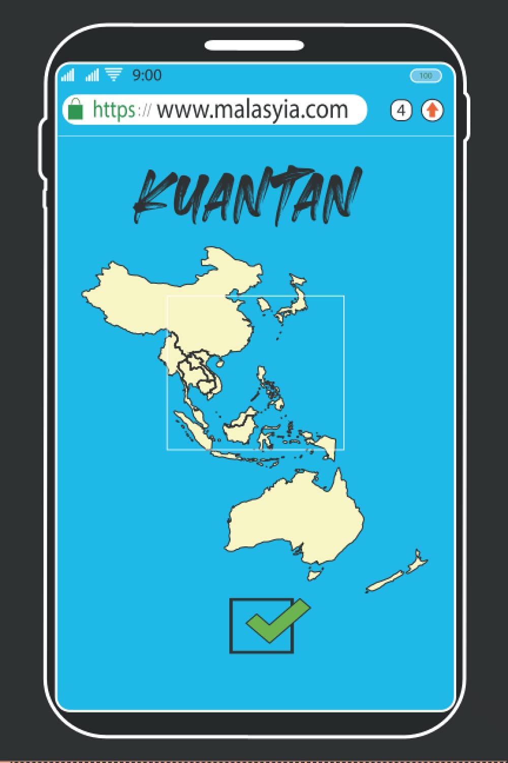 Kuantan: NoteBook to write about travel to Kuantan / Malaysia / Wide Ruled Paper Notebook (6 x 9) / 110 page ( Kuantan Lovers Composition Notebooks).