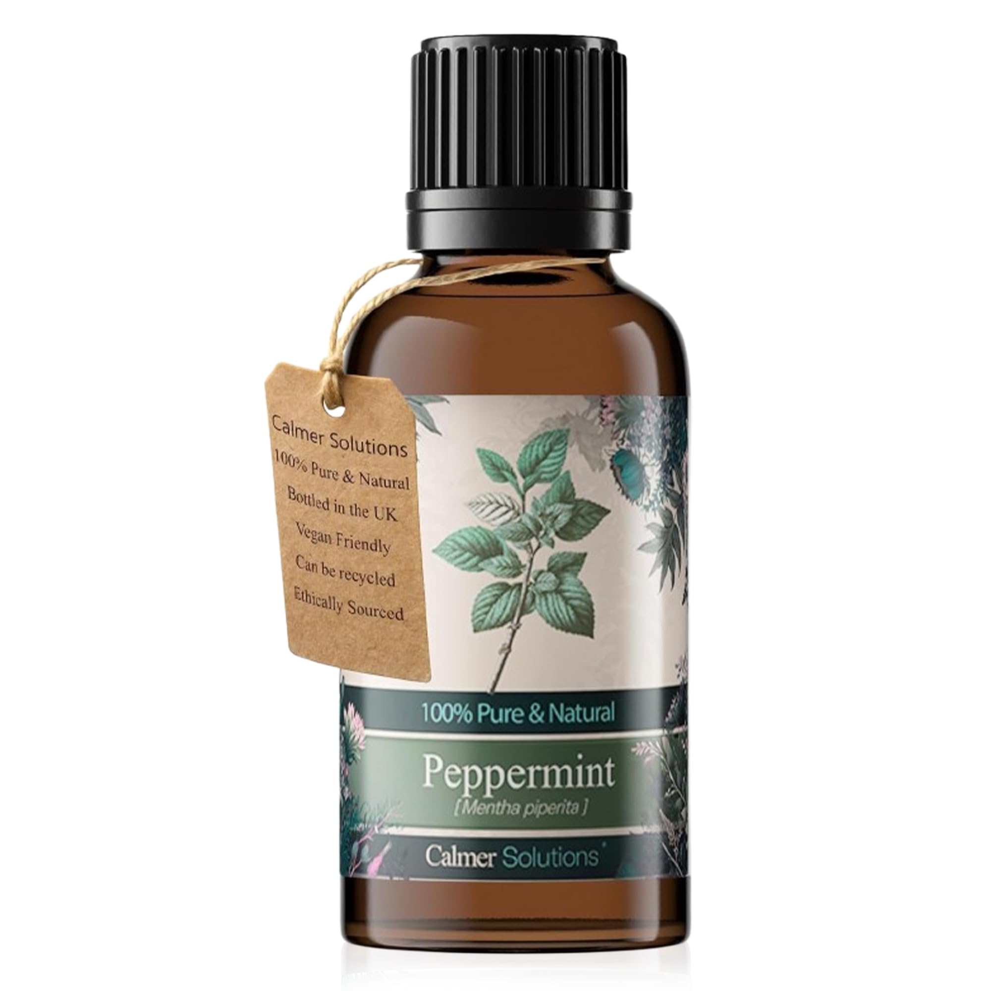 Calmer Solutions Peppermint Essential 100% Aromatherapy Oil 30ml