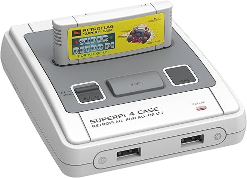 Retroflag Raspberry Pi Case, SUPERPi Case with Functional Power Button and Safety Shutdown for Raspberry Pi4 J Case