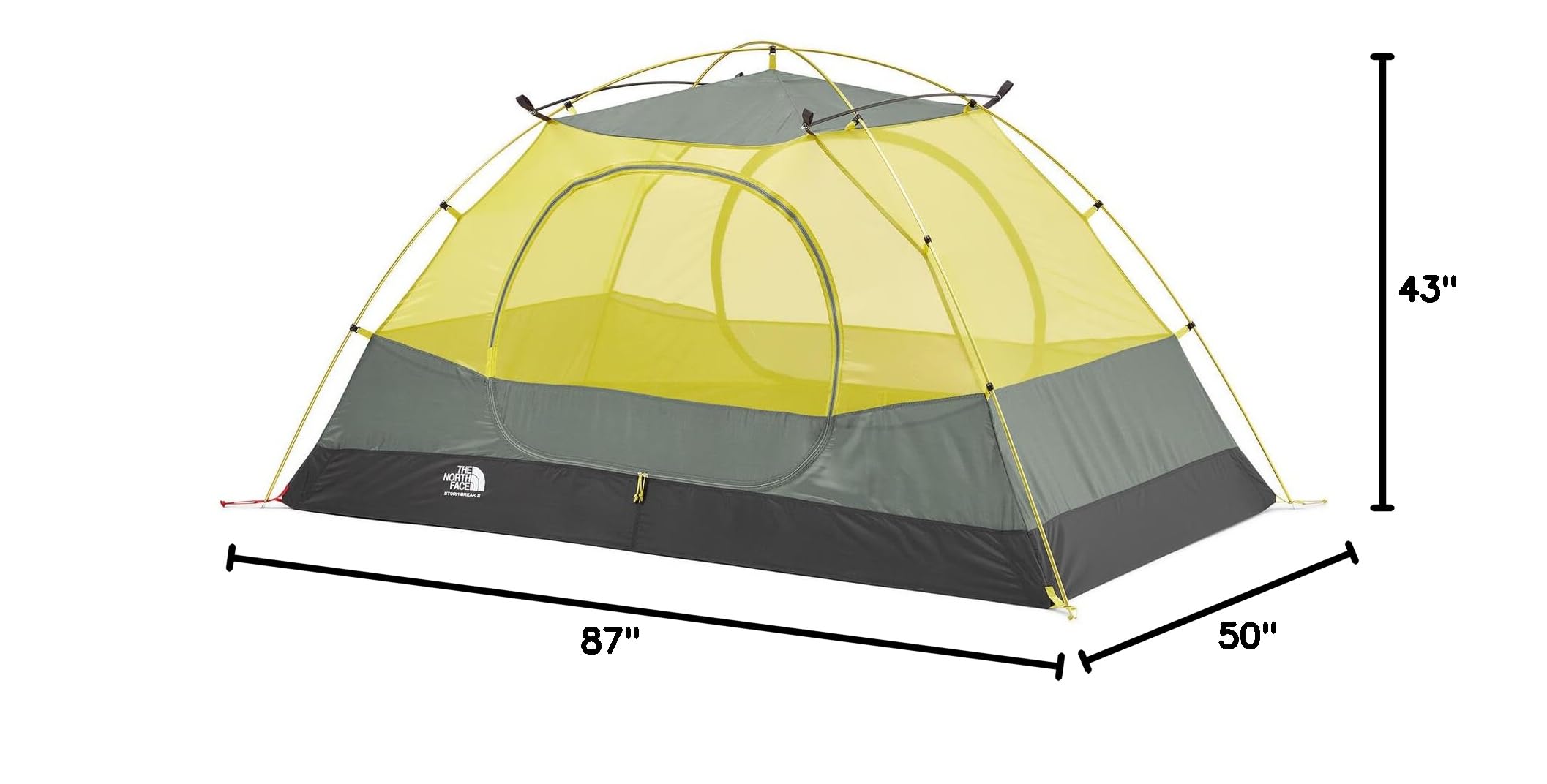 The North Face Tents Stormbreak 2 Two-Person Camping Tent | High Low Ventilation Openings for Optimal Airflow, Water Repellent Finish