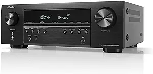 Denon AVR-S570BT (2022 Model) 5.2 Channel AV Receiver - 8K Ultra HD Audio & Video, Enhanced Gaming Experience, Wireless Streaming via Built-in Bluetooth, (4) 8K HDMI Inputs, Supports eARC