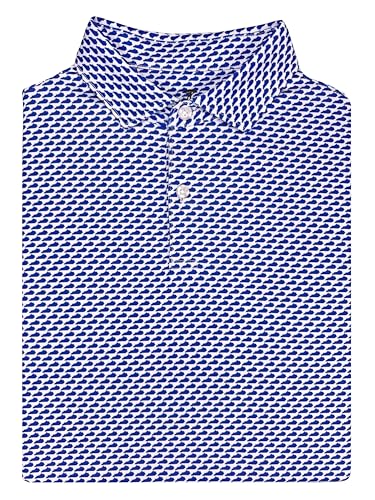 State Print Men’s Kentucky Golf Polo, X-Large, KY Blue/White