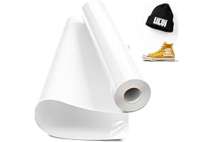 White Heat Transfer Vinyl HTV Vinyl Roll: Effortlessly Express Your Creativity on Shirts and More