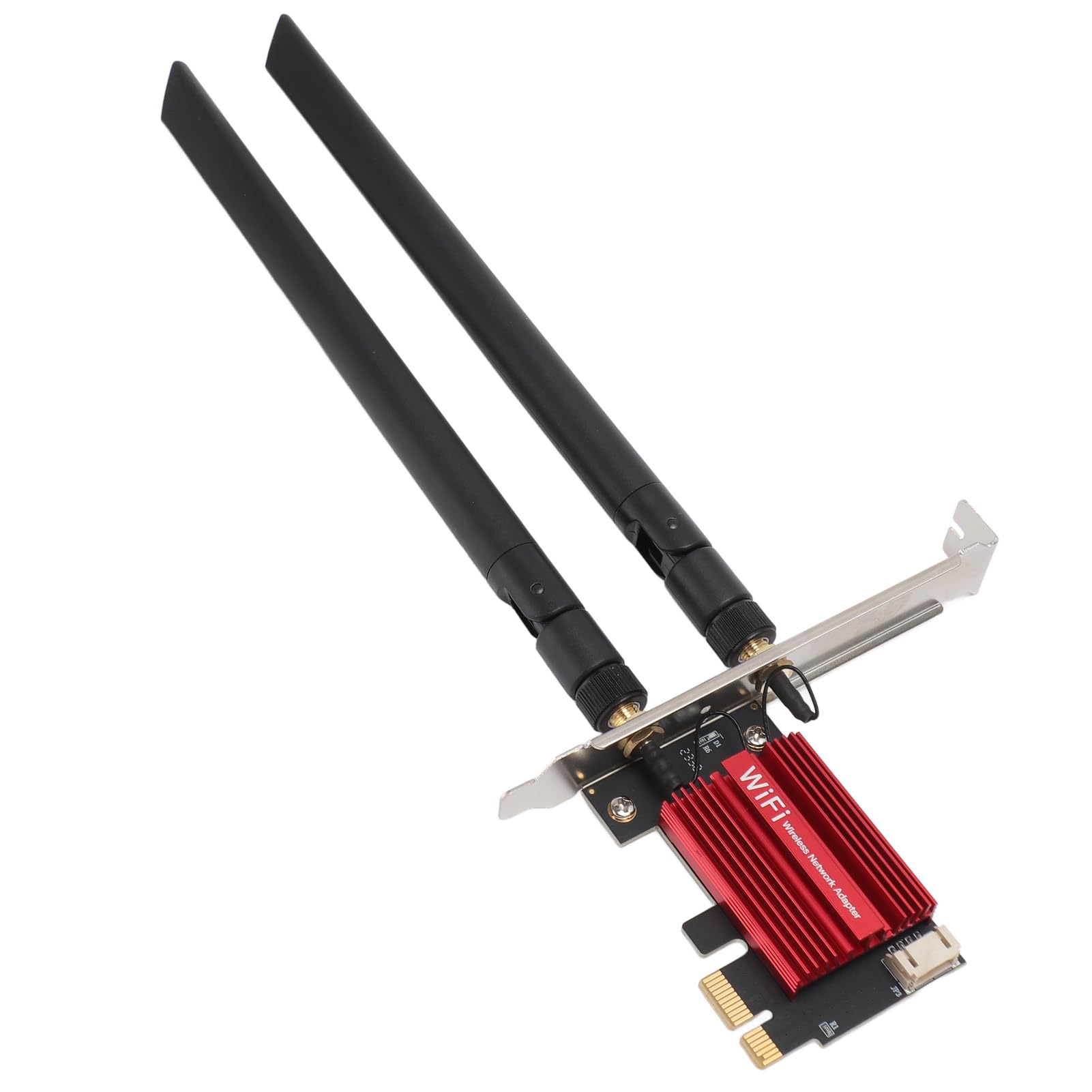 Adaptateur PCIe Tri-Band WiFi 7 Bluetooth 5.4 avec Deux Antennes, Prend en Charge 802.11A/B/G/N/AC/AX, Prend en Charge Windows 10 11, pour Linux (Core 5.1 ou supérieur) et pour