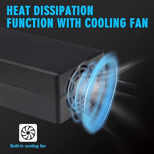 Miniatura 4 de LiFePO4 - Cargador de batería de litio de 36 V, cargador de batería de fosfato de hierro de litio de 43.8 V, 10 A, 350 W, cargador de goteo con