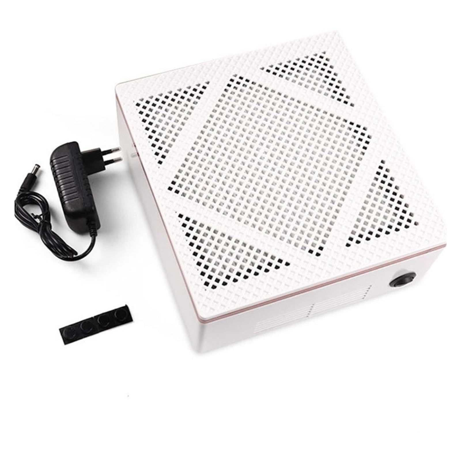Aspirapolvere per unghie Aspirapolvere a basso rumore for collettore di polveri elettrico for aspirazione potente da 60 W con filtro rimovibile for salone di manicure Aspirazione potente