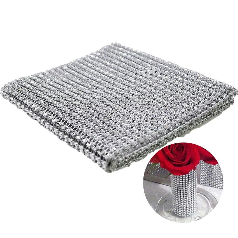 Pandahall 1,8M Nastro di Strass con Quaste a Catena di Diamanti, Trim di Frangia con Cristalli e Strass, Catena a Coppa Lunga e Quaste Trasparenti per Decorazione di Abiti da Sposa