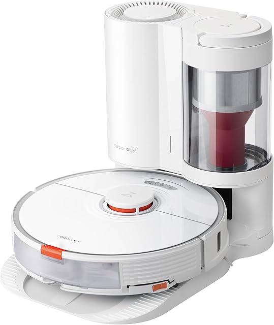 Roborock S7+ robot vacuum 0.47 L Bagless White