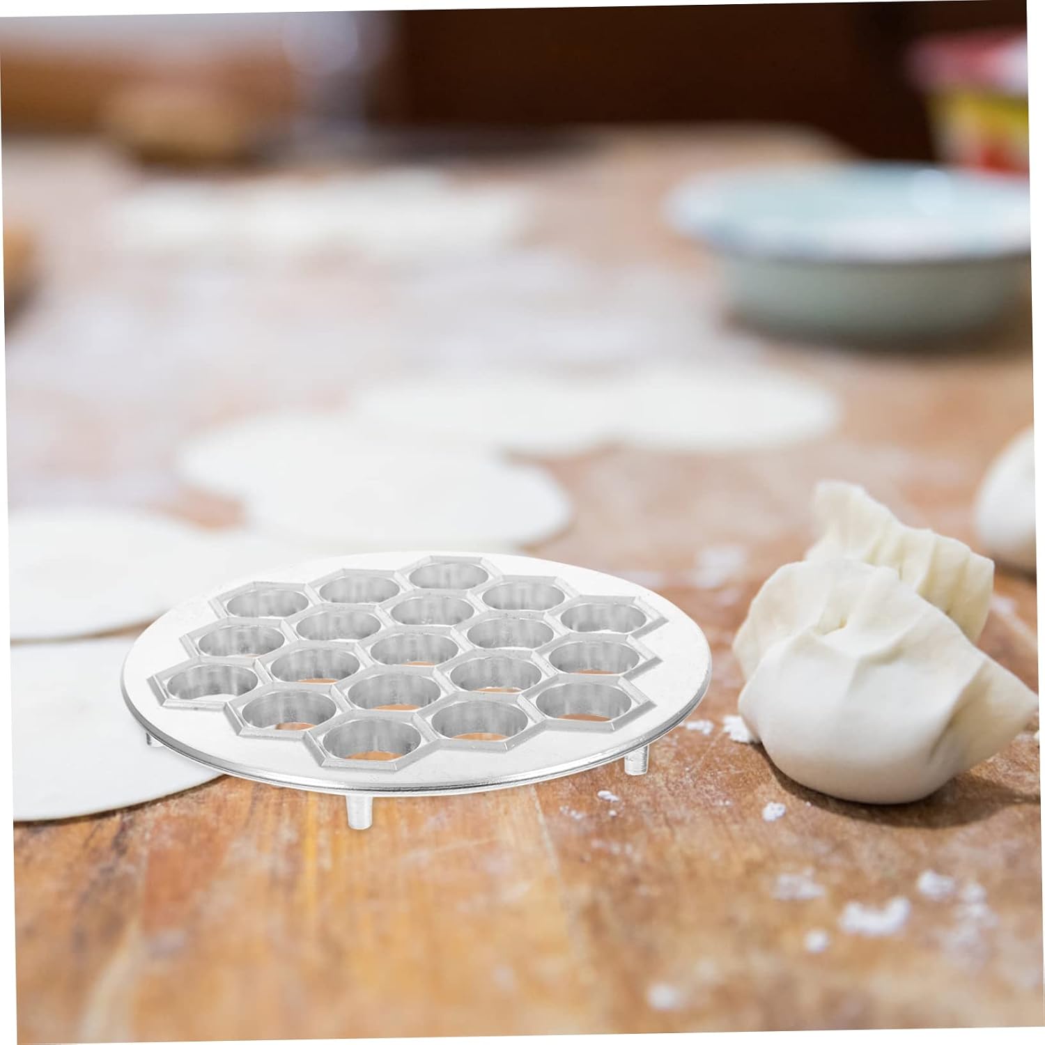 KICHOUSE 19holes Multi Dumpling Makers Molds for Kitchen Household Dumpling Maker