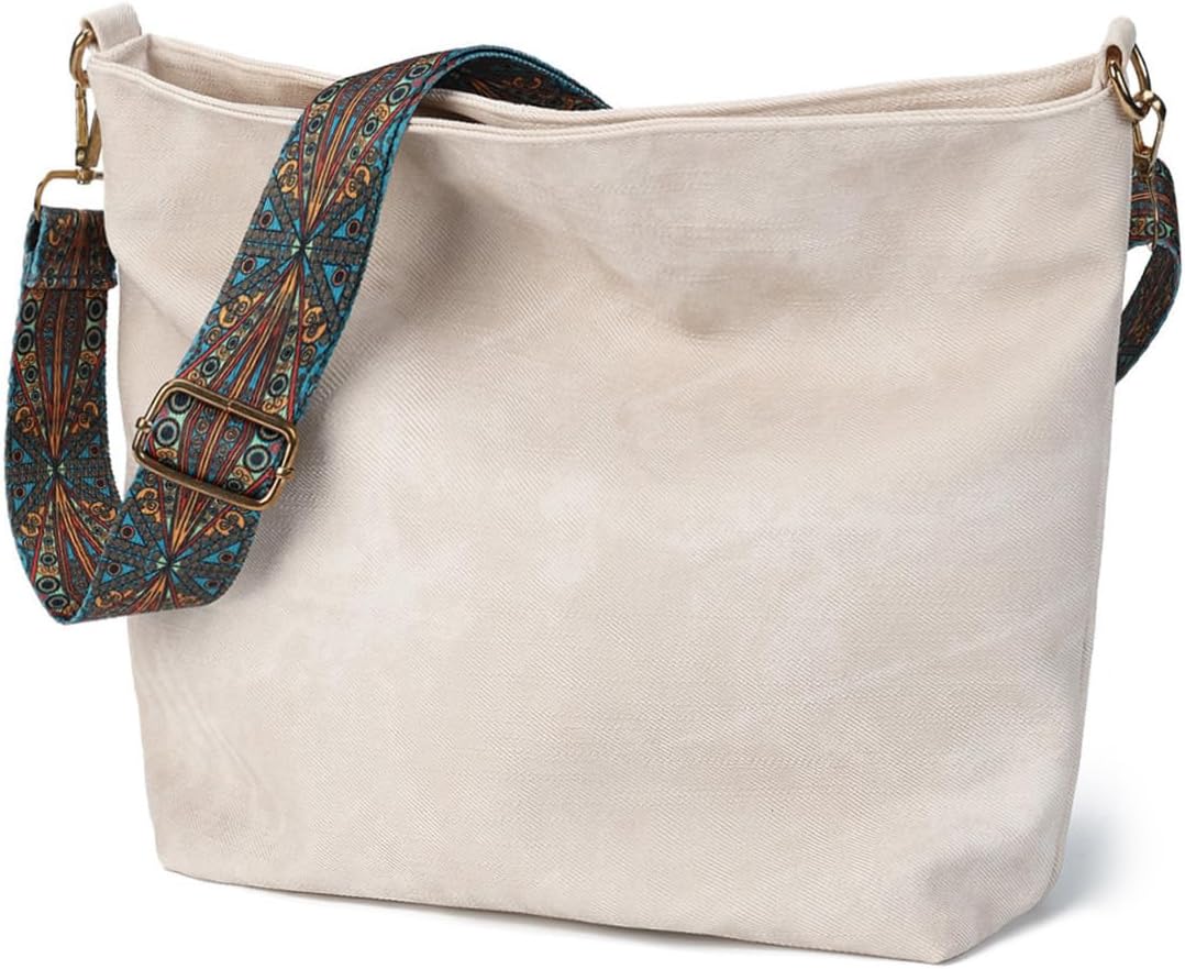 LAVTUG Hobo Bag for Women, Vegan Leather Shoulder Handbags Slouchy Bag with Zipper Everyday Tote Purse, Adjustable Strap | Slouchy, for Work, Travel, Weekender