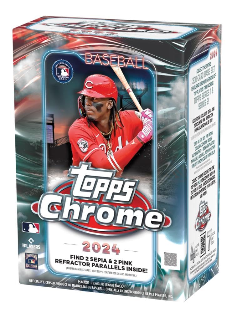 2024 Topps Chrome Baseball Factory Sealed Value Box - Baseball Wax Packs