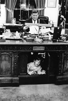 Home Comforts John F. Kennedy and JFK Jr. White House Father Son - Vintage Art Reproduction, Wall Decor 20x30 inches - Laminated Poster with Bright Colors and Vivid Details.