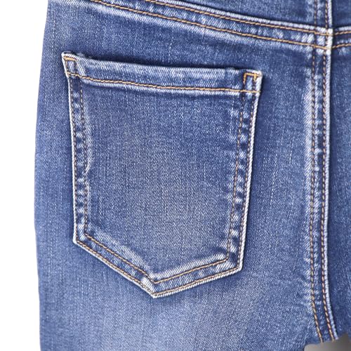 Jeans KIDSCOOL SPACE para meninos, 5-14T, cintura elástica dentro de calças jeans de alta elasticida