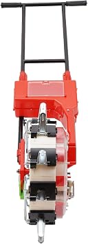 Garden Seeder, 10 Nozzles Manual Seeder Machine, Walk-Behind Row Crop Planter Hold 8.27lbs of Seeds, Clear Seed Storage Box, Hand-Push Seeder for Sowing Seeds, Backyard Agriculture