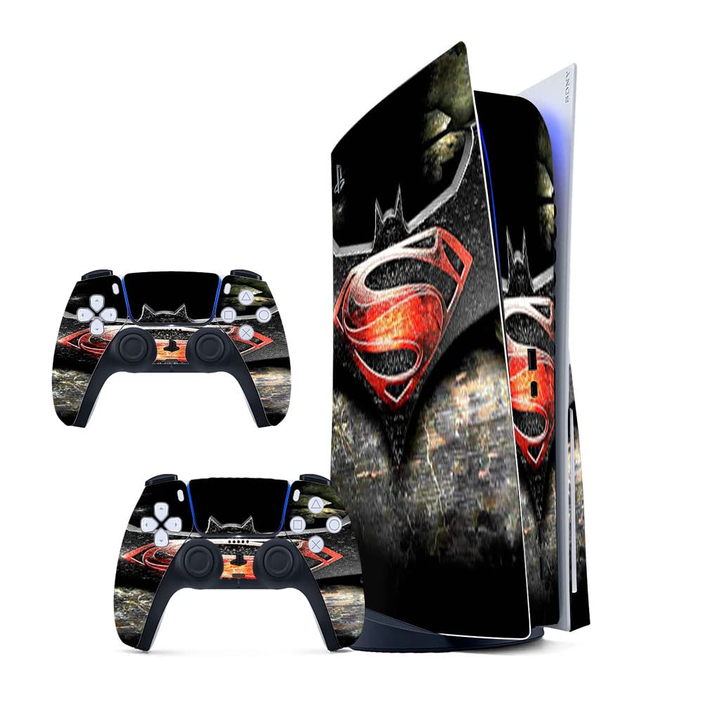 GADGETS WRAP Printed Vinyl Skin Sticker Decal for Sony PS5 PlayStation 5 Disc Edition Console & 2 Controller (Skin Only, Console & Controller not Included.) - Bat Vs Super Logo Multicolor (B0BW3M272Y) Amazon Price History, Amazon Price Tracker