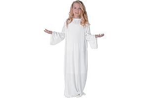 Girls White Angel Costume - Kids Angel Gown (LARGE/XL)