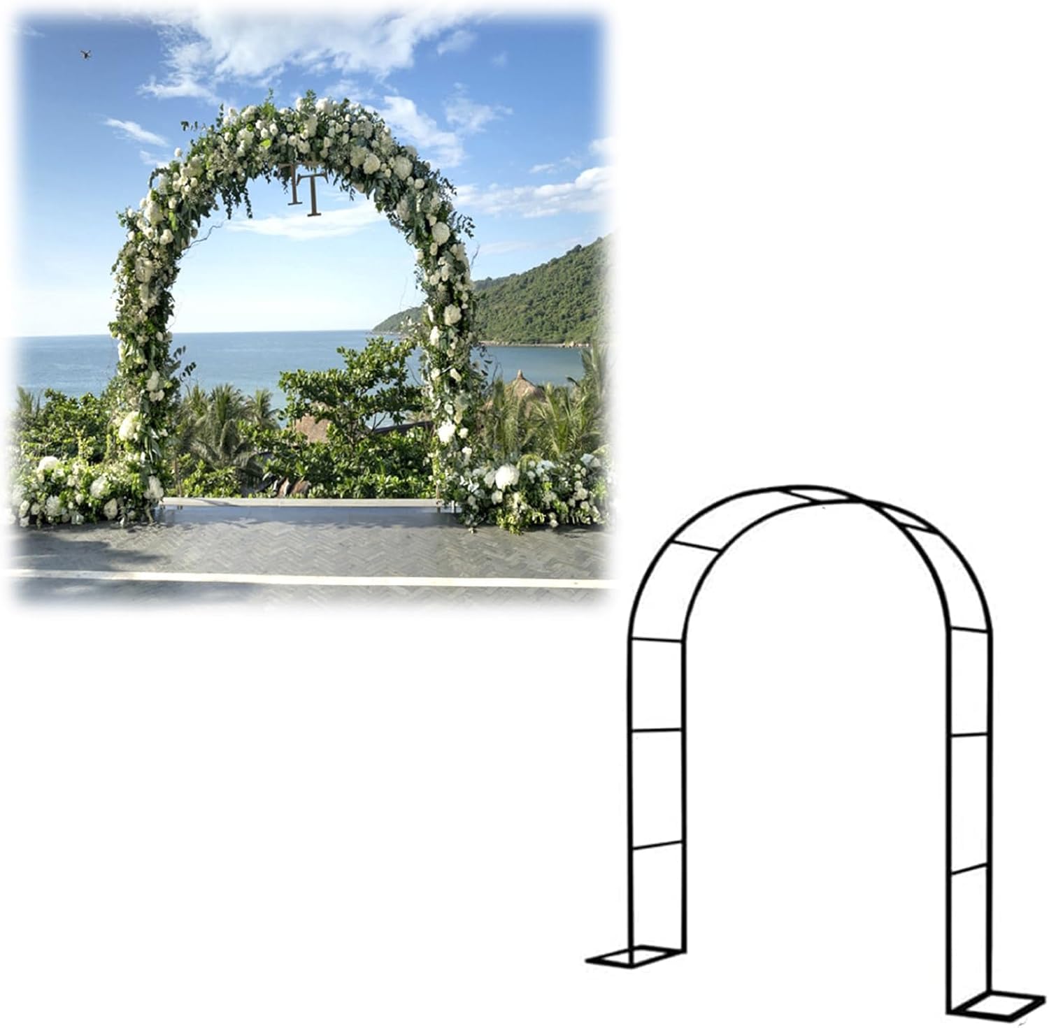 Arcs extérieures pour la décoration de mariage et de vos allées