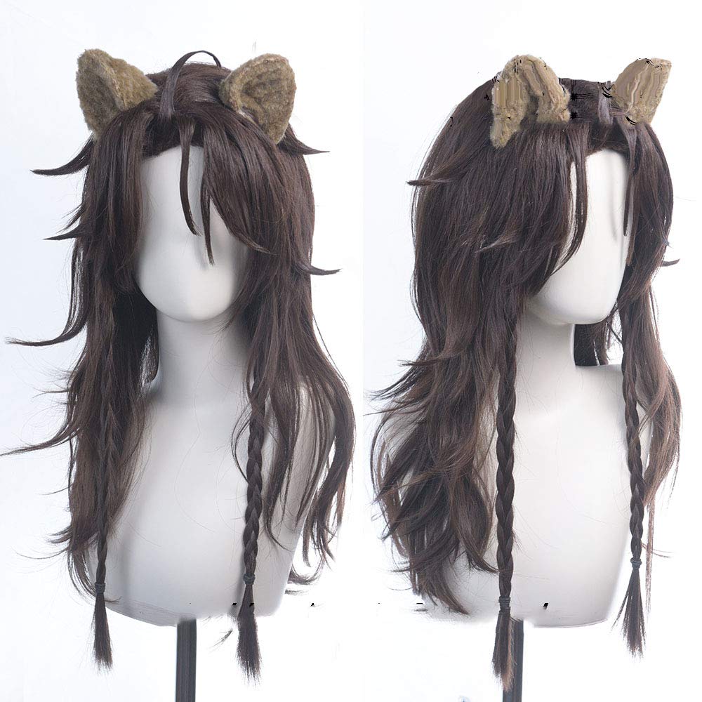 Amazon.co.jp: コスプレウィッグ+耳 レオナ・キングスカラー Leona