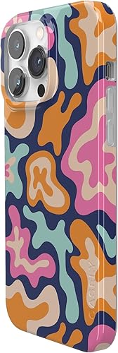 Miniatura 2 de Casely Funda para iPhone 14 Pro Max Color Splash de medianoche Retro abstracto Compatible con MagSafe Diseño clásico de funda ultra delgada