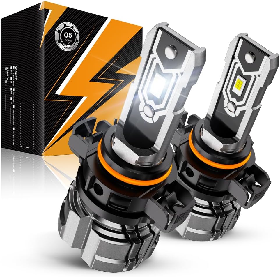 Auxbeam 5202 5201 Fog Lights, 10000LM 400% Brighter 5202 PS19W PS24W Fog Light, White Strong Penetrating Light, Super Bright Plug and Play