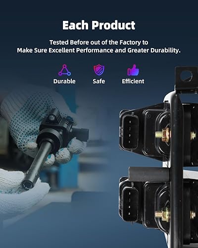Vista 123 de ECCPP Bobinas de encendido portátiles de repuesto para automóvil compatibles con Infiniti I30/para Nissan Maxima 3.0L V6 2000-2001 Reemplazo