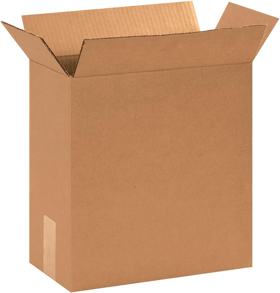 AVIDITI 12 3/4 x 6 3/8 x 13 1/2 Corrugated Cardboard Boxes, Small 12.75"L x 6.375"W x 13.5"H, Pack of 25 | Shipping, Packaging, Moving, Storage Box for Home or Business, Strong Wholesale Bulk Boxes