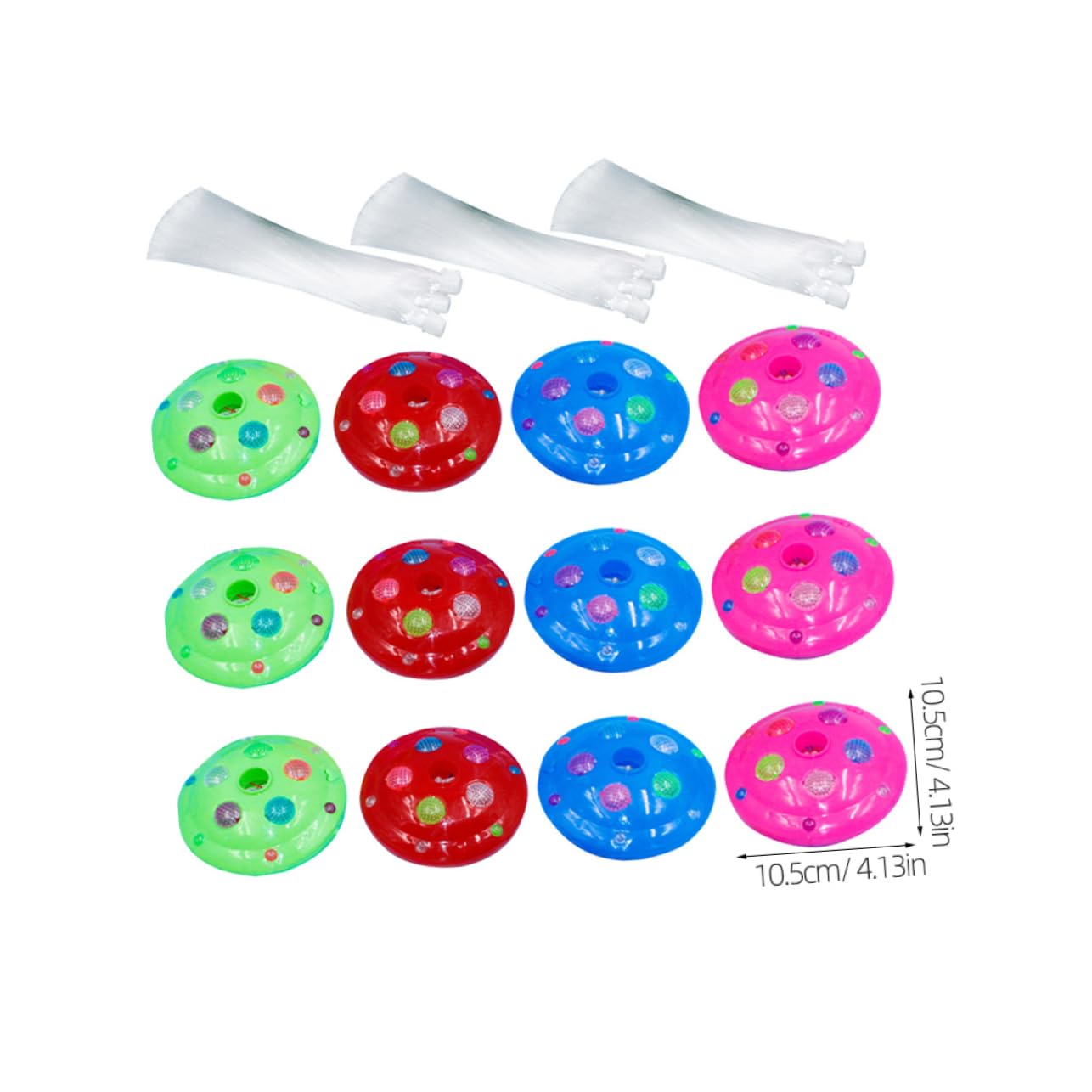 Gadpiparty 12pcs Colorful Fiber Optic Christmas Lights Novelty Glow Fiber Optic Wands Bulk for Party