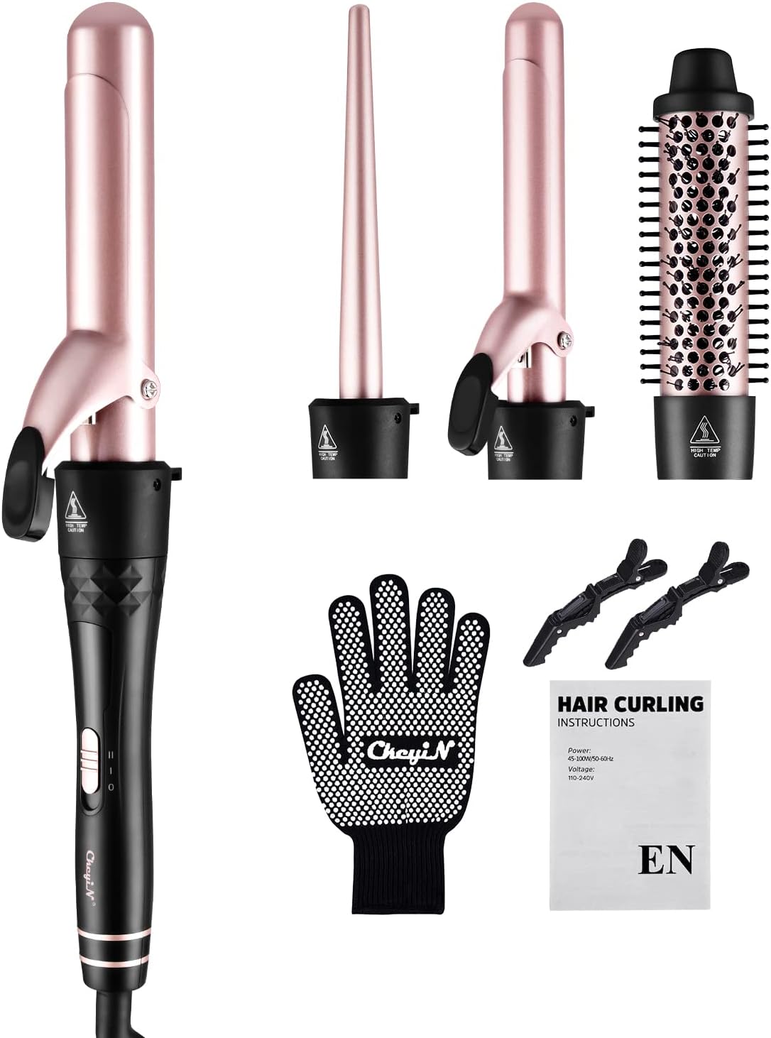 2 Supporti Da Parete Per Ferri Capelli - Organizer Per Piastre, Arricciacapelli, Pettini