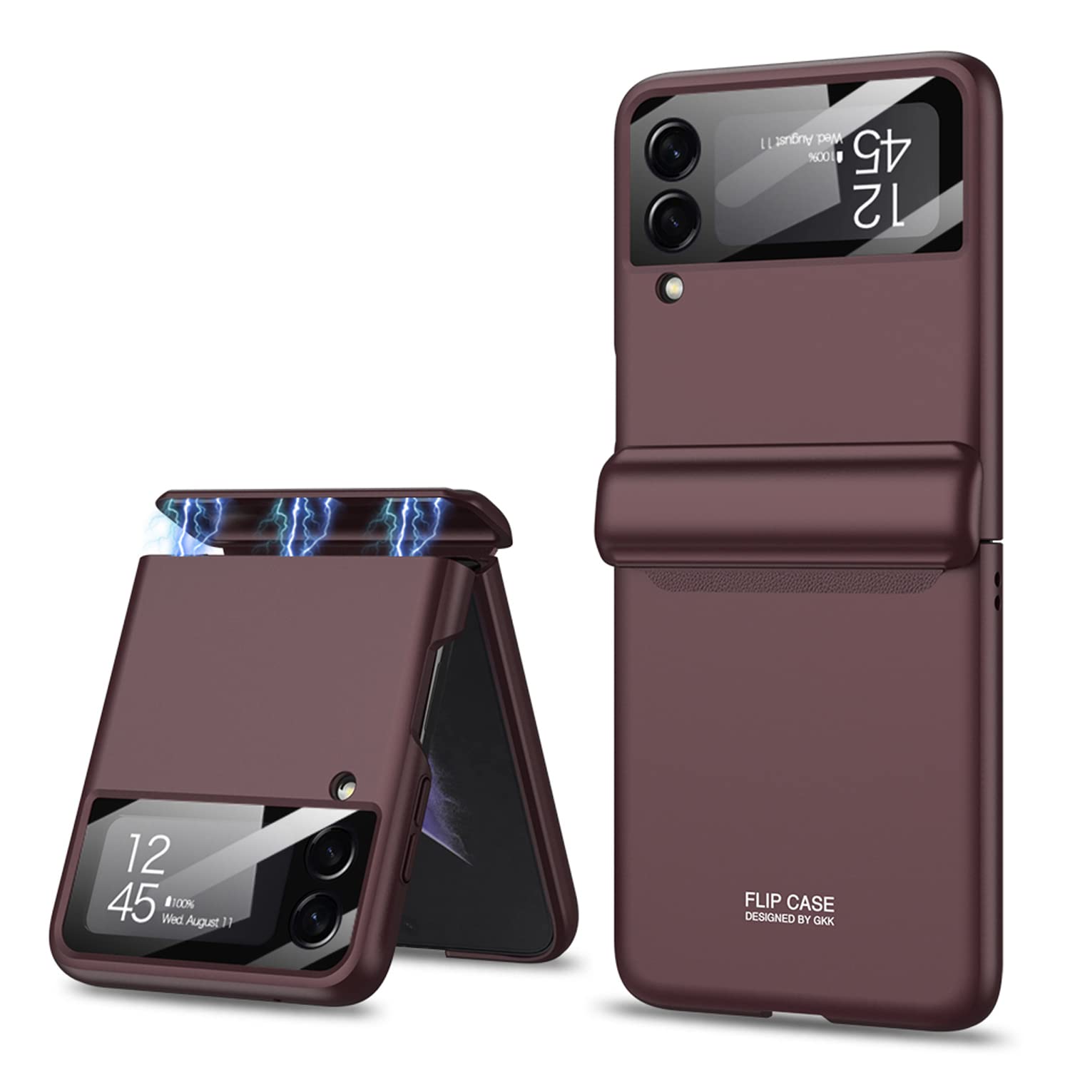 Kapa Ultra Thin Back Cover for Galaxy Z Flip 4, Magnetic Hinge Protection and Inbuilt Glass Window Protection, Burgundy (B0BD1JNQ2F) Amazon Price History, Amazon Price Tracker