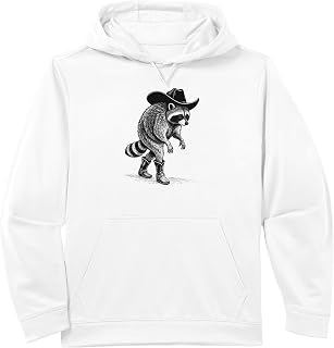 Cowboy Jimothy Raccoon From Seattle Viral Trash Panda Meme Performance Hoodie