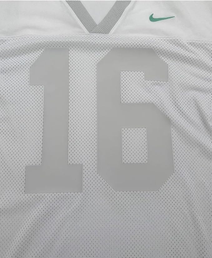 Nike Dri-Fit Men's Mesh Football #16 Premium Jersey, White/Grey