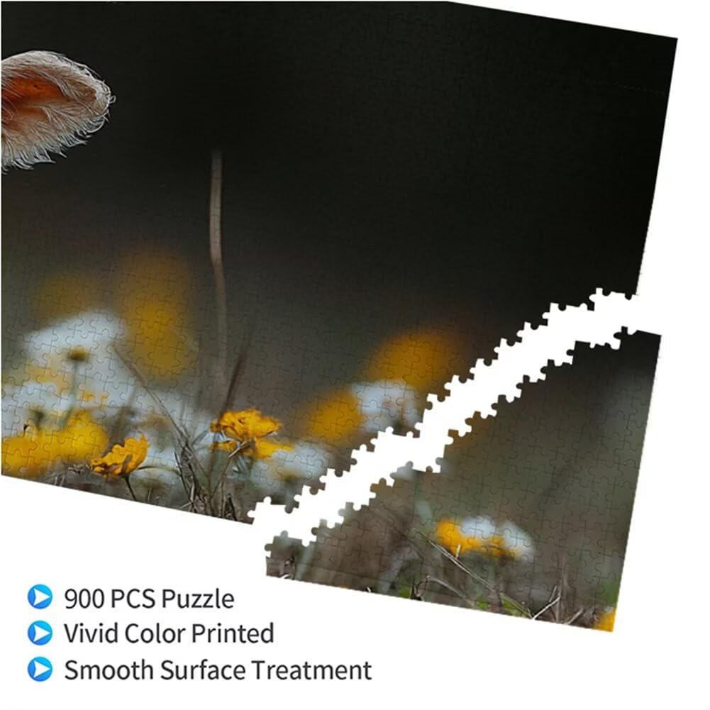 Puzzle Bœuf 900 Pieces Animal Puzzle Adultes 87 x 34 cm DIY Difficile Classiques Jigsaw Panoramique, Adulte Jeu éducatif, Bois Jigsaw Art Impossible Famille Challenge, Cadeau pour Homme et Femme H-6