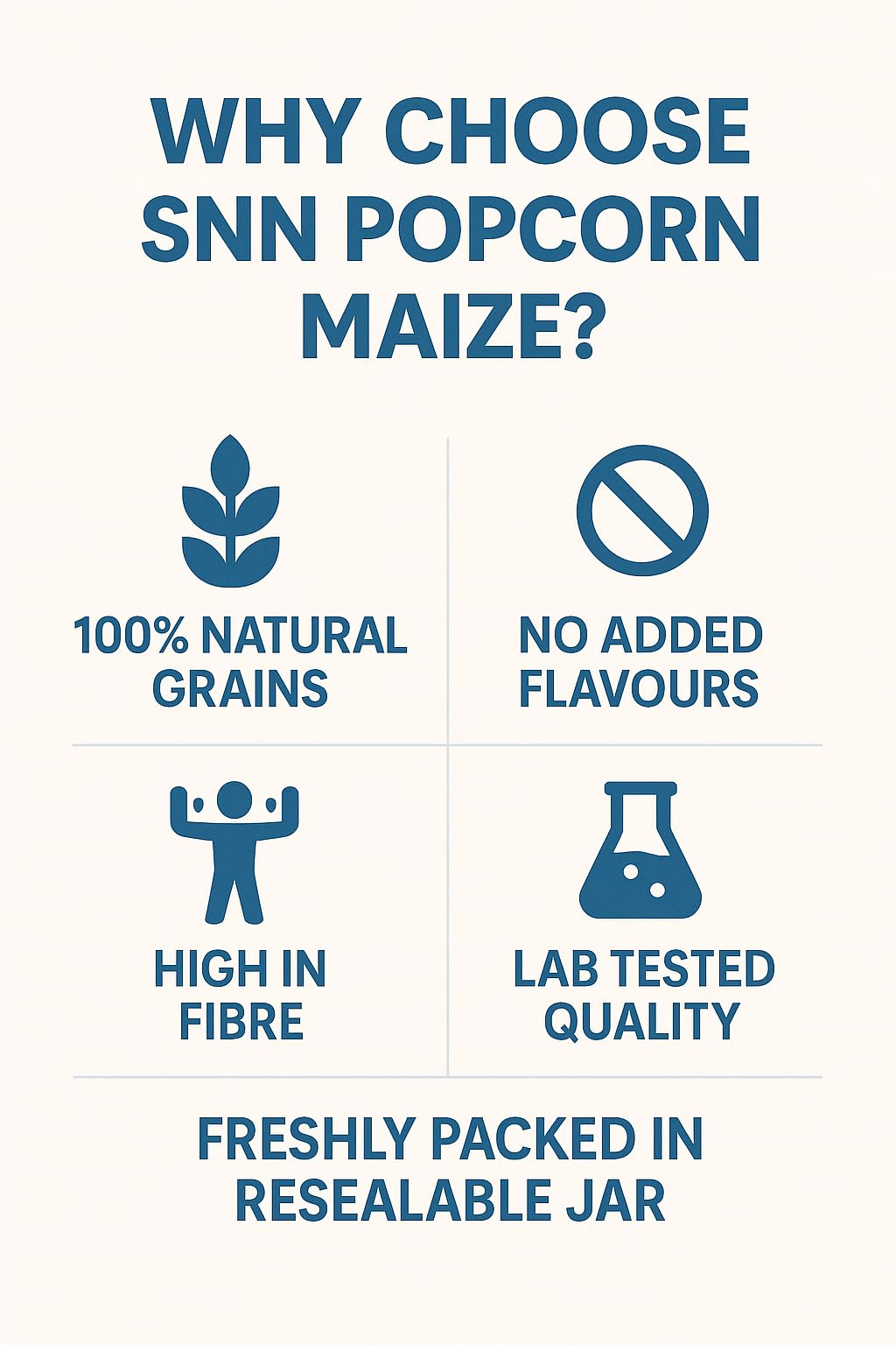SNN Popcorn Maize 500 Gram Jar| Imported Raw Maize | Kernels 500 gram Jar | Ready to Cook | High Expansion | Homemade Healthy Snack | Butterfly Popcorn Kernels - Image 5 thumbnail