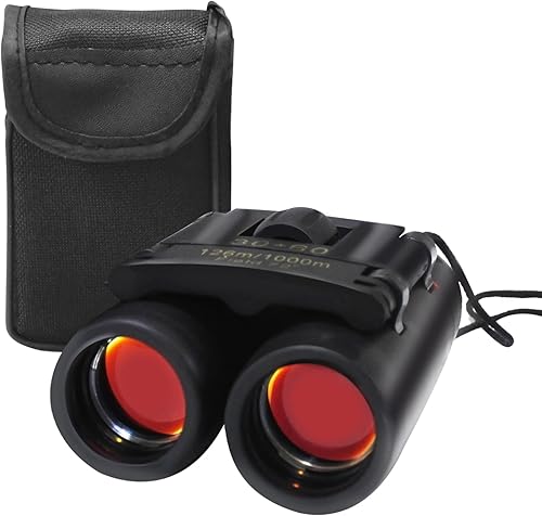 Binoculares pequeños y compactos de 30 x 60 pulgadas, impermeables, para adultos y niños, visión amplia, plegable, mini binoculares para viajes al
